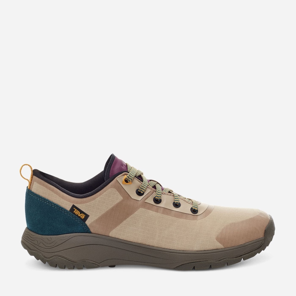 Teva Gateway Low - Women's Teva Sneakers - Beige / Olive | India (QTJY81720)